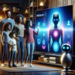 "Samsung Tizen TV featuring innovative gesture-based navigation AI, showcasing user-friendly interface and advanced technology for seamless control."